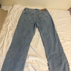 Zara Light Wash Straight Leg Jeans